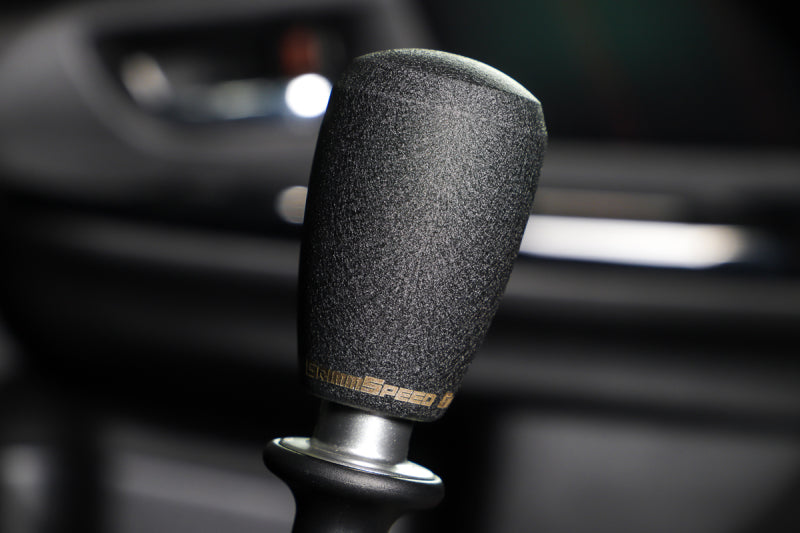 GrimmSpeed Shift Knob Stainless Steel - Subaru 5 Speed and 6 Speed Manual Transmission - Black - 380001