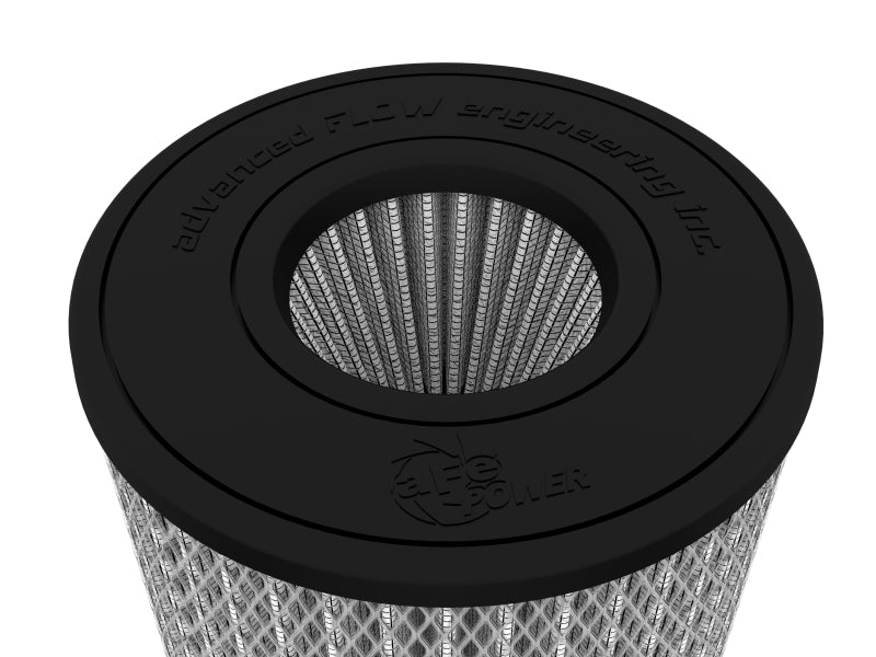 aFe MagnumFLOW Pro DRY S Universal Air Filter 4in F x 6.5n B x 6.5in T (Inv) x 8in H - 21-91153