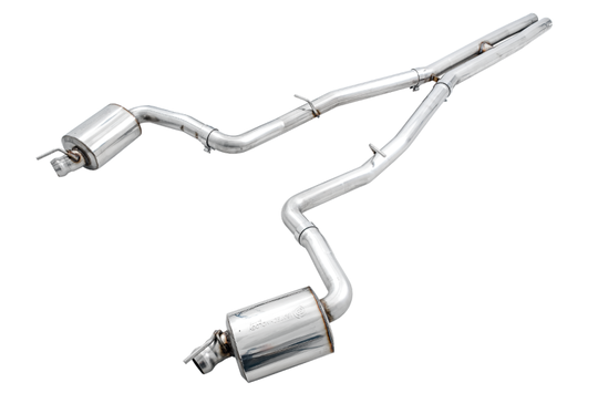AWE Tuning 2015+ Dodge Challenger 6.4L/6.2L Non-Resonated Touring Edition Exhaust - Use Stock Tips - 3020-11028