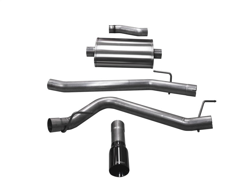 Corsa 20-25 Jeep Gladiator JT 3.6L Single Side Exit Cat-Back Exhaust System w/ Single 4in Black Tip - 21060BLK