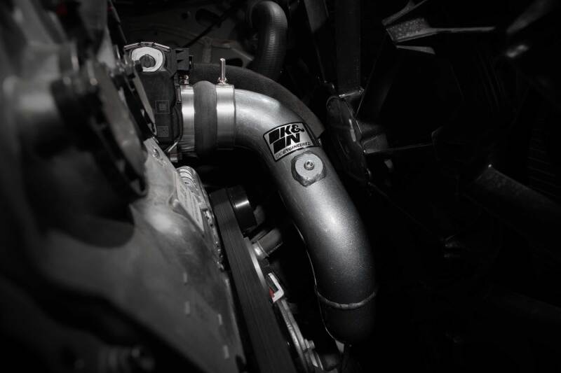 K&N 23-24 GM Colorado/Canyon 2.7L L4 Charge Pipe - Aluminum Tube - Gunmetal Gray - 77-1021KC