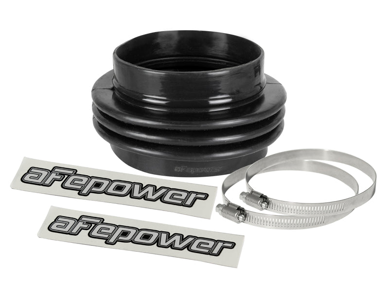 aFe Magnum FORCE Intake Coupling Kit (5 IN ID to 4-1/2 IN ID x3-1/4 IN L) Straight Bellow- Black - 59-00112