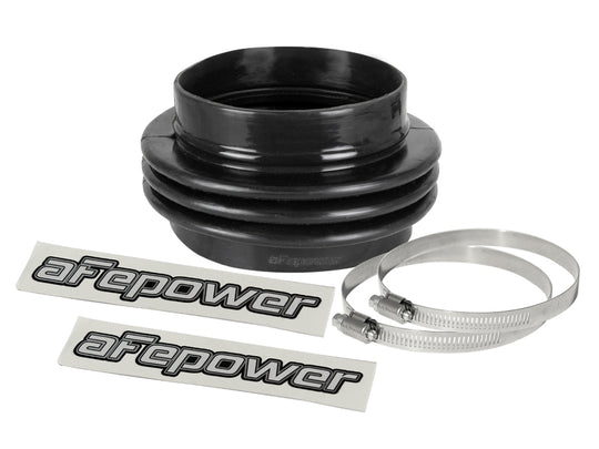 aFe Magnum FORCE Intake Coupling Kit (5 IN ID to 4-1/2 IN ID x3-1/4 IN L) Straight Bellow- Black - 59-00112