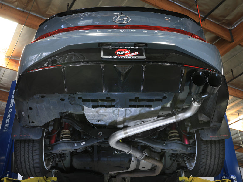 aFe Takeda Axle-Back Exhaust System Hyundai Elantra N Line 21-25 L4-1.6L- Black Tip - 49-37045-B