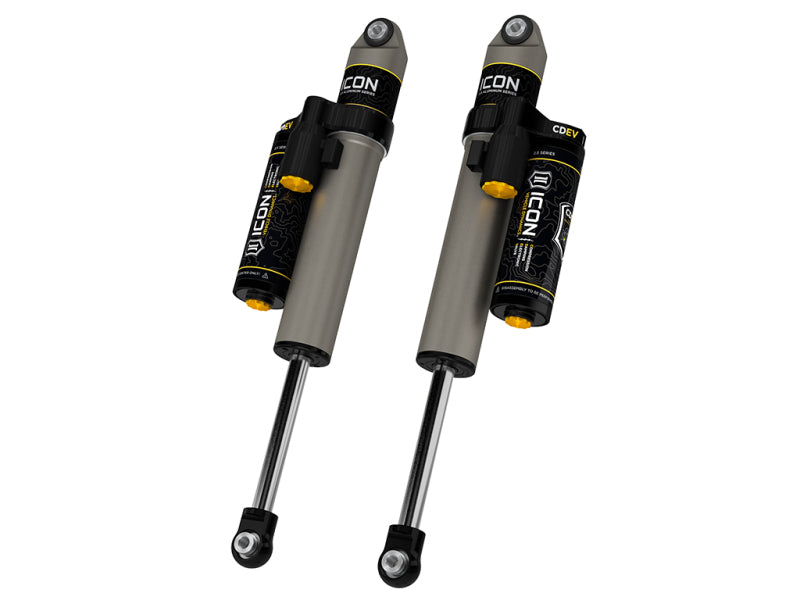 ICON 2021+ Ford F150 2WD 0-1in Lift Rear V.S. 2.5 Alum. Series Shocks Piggyback Res. w/ CDEV - Pair - 97722EP