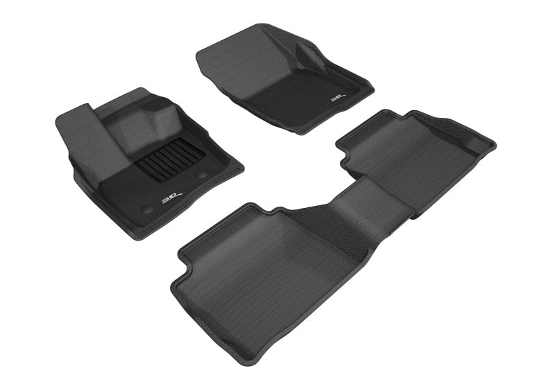3D MAXpider 17-20 Ford Fusion Kagu Black Full Set - L1FR10901509