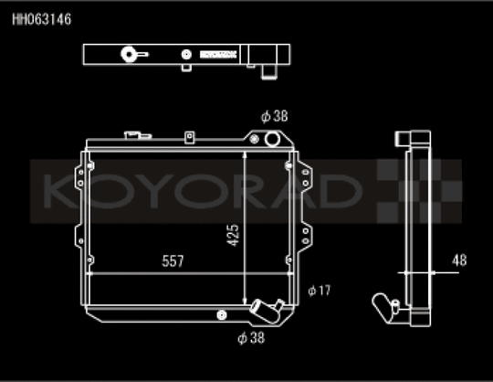Koyo 83-85  Mazda RX-7 fits 1.1/1.3L MT (Includes GSL-SE Trim) - HH063146