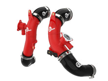 Load image into Gallery viewer, aFe 23-24 Toyota Sequoia V6-3.4L Hybrid BladeRunner 2.5in Aluminum Hot Charge Pipe - Red - 46-20718-R