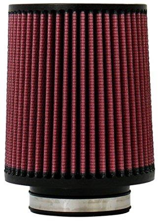 Injen High Performance Air Filter - 3 1/2 Black Oiled Filter 6  Base / 6 7/8 Tall / 5 1/2 Top - X-1021-BR