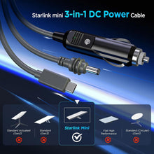 Load image into Gallery viewer, 3-in-1 Power Cable for Starlink Mini | Car + USB-C + DC Input | 2M-5M
