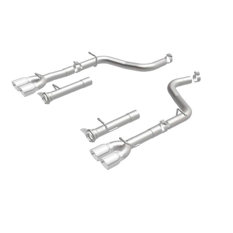 MagnaFlow Axle-Back, SS, 2.5in, Quad Split Rear 3.5in Tip 2015 Dodge Challenger R/T 5.7L - 19210