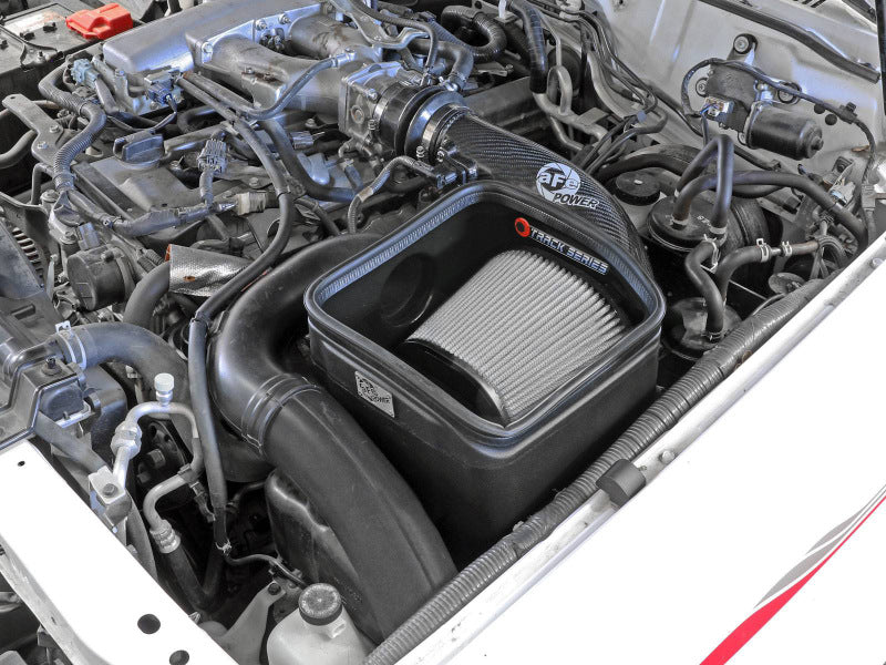 aFe 19-23 Nissan Patrol 4.8L L6 Track Series Carbon Fiber Intake System w/Pro DRY S Filter - 57-10019D