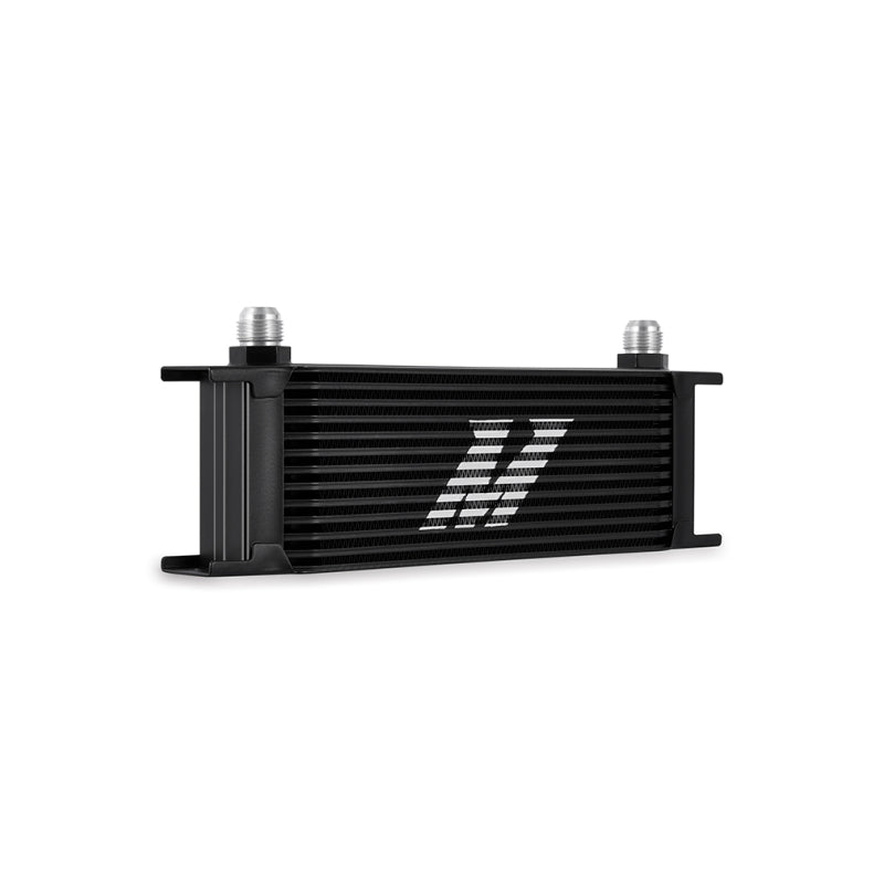 Mishimoto Universal Thermostatic Oil Cooler Kit 13-Row Black - MMOC-U13TBK