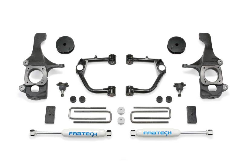Fabtech 16-19 Toyota Tundra 2WD/4WD 4in Budget UCA System w/Rear Perf. Shocks - K7050
