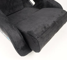 Load image into Gallery viewer, NRG FRP Bucket Seat ULTRA Edition - Medium (Black Alcantara/Gold Glitter Back) - FRP-303BK-ULTRA