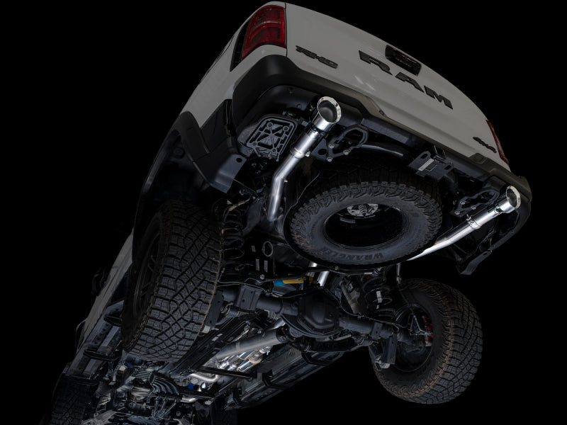 AWE Tuning 2025+ RAM 1500 RHO 3.0 I6 TT 0FG Dual Rear Exit Cat-Back Exhaust - Chrome Silver Tips - 3015-32630