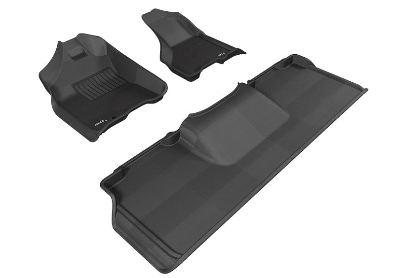 3D MAXpider 10-12 Dodge Ram 2500 / 3500 MEGA Cab Kagu Black Full Set (1 EYELET) - L1DG02201509
