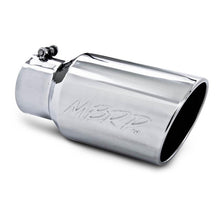Load image into Gallery viewer, MBRP Universal Tip 6 O.D. Angled Rolled End 4 inlet 12 length - T5073