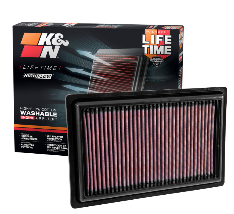 K&N Replacement Panel Air Filter 2015 Mercedes Benz C250 2.0L L4 - 33-3034