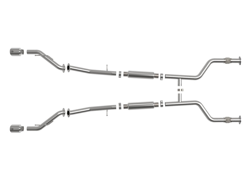 aFe POWER Takeda 2023 Nissan Z 2 1/2in 304 SS Cat-Back Exhaust System w/ Polished Tips - 49-36138-P