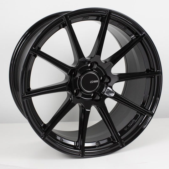 Enkei TS10 17x9 5x100 45mm Offset 72.6mm Bore Black Wheel *Min Order Qty 40* - 499-790-8045BK