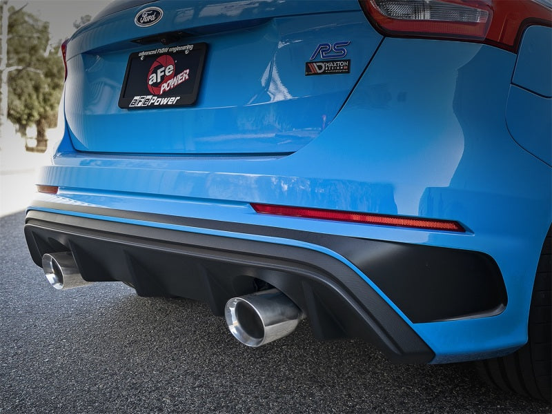aFe Takeda 3in 304 SS Cat-Back Exhaust w/ Polished Tip 16-18 Ford Focus RS 2.3L (t) - 49-33103-P