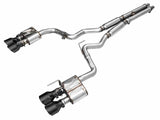 AWE Tuning 21-23 Ford Mustang Mach 1 SwitchPath Cat-Back Exhaust w/ Quad Diamond Black Tips - 3025-43551