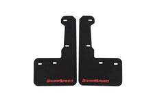 Load image into Gallery viewer, Grimmspeed 15-21 Subaru WRX/STI Mudflaps - Black w/ Red Lettering - GRM.1021.1.RED