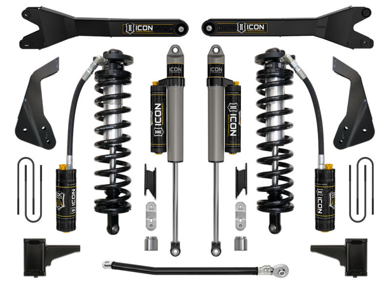 ICON 08-10 Ford F250/F350 4-5.5in Stage 4 Coilover Conversion System w/ Radius Arm - K63124R