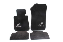 Load image into Gallery viewer, Dinan 12-18 BMW 320i F30 Signature Floor Mats Black w/ Silver Logo - Set of 4 - D701-DNBW1012-4C-BLK