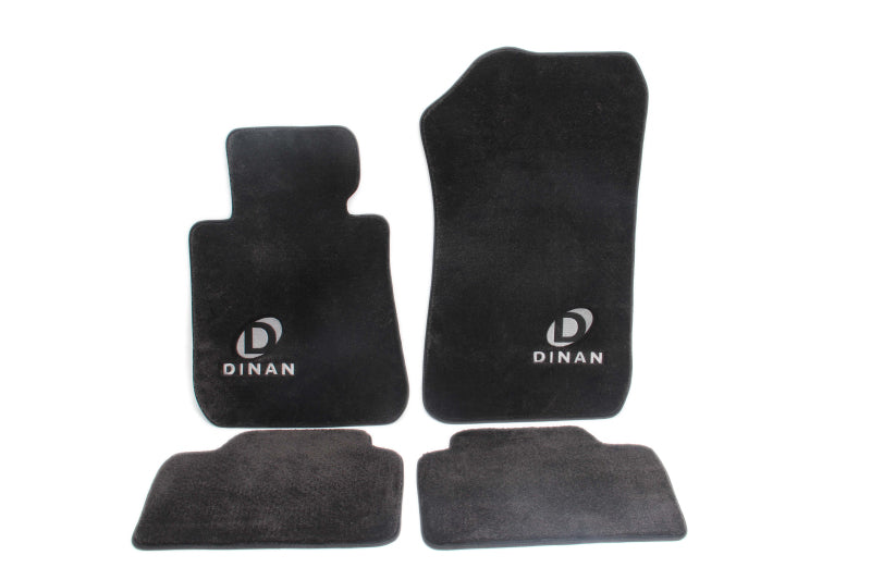 Dinan 13-17 BMW M6 F13 Signature Floor Mats Black w/ Silver Logo - Set of 4 - D701-DNBW2711-4C-BLK