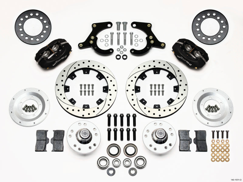 Wilwood Forged Dynalite Front Kit 11.75in Drilled 59-64 Chevy Impala / 63-64 Corvette - 140-11011-D
