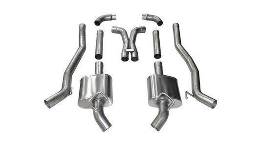 Corsa 2011-2013 Chevrolet Camaro SS 6.2L V8 Manual Xtreme 3in Cat-Back (No Tips Uses Factory Bezels) - 14976