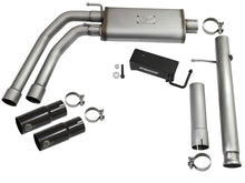 Load image into Gallery viewer, aFe Rebel Series CB 3in Middle Side Exit SS Exht w/ Black Tips 09-16 Chevy Silverado/GMC Sierra 1500 - 49-44062-B