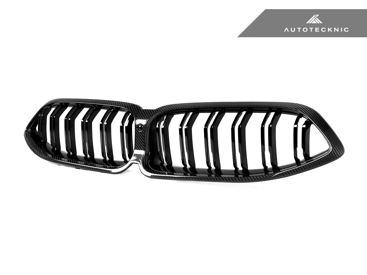 AutoTecknic Dry Carbon Dual-Slats Front Grille - BMW G14/ G15/ G16 8-Series