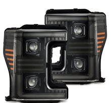 Load image into Gallery viewer, AlphaRex 17-19 Ford F-250/350/450/550 Super Duty PRO-Series Proj Headlights Alpha-Bk w/SS &amp; DRL - 880320