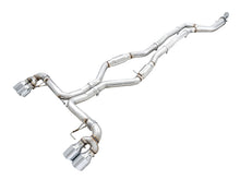 Load image into Gallery viewer, AWE Tuning 2019+ BMW M340i (G20) Track Edition Exhaust - Quad Chrome Silver Tips - 3020-42078