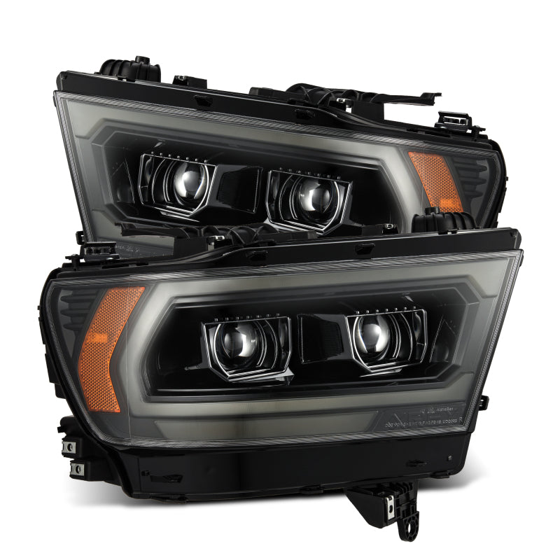 AlphaRex 19-22 Dodge Ram 1500 PRO-Series Projector Headlights Alpha Black w/Seq Signal/DRL - 880573