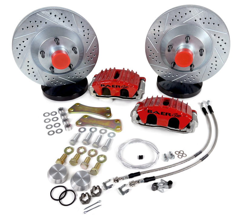 Baer Brakes 63-87 Chevrolet/GMC 2WD Trucks 13in Classic Series Front Brake Kit - Red - 4301680R