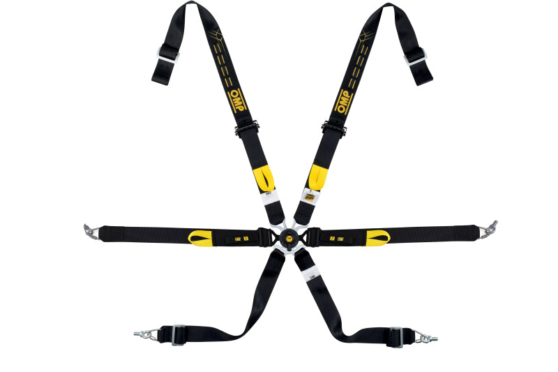 OMP Safety Harness One 2In Endurance Black Pull Down - DA0-0210-A04-071