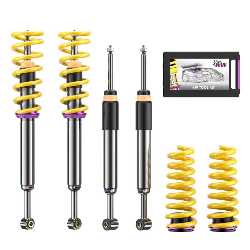 KW Coilover Kit V3 Maserati Ghibli (M156) with Skyhook suspension 2WD w EDC - 35243011