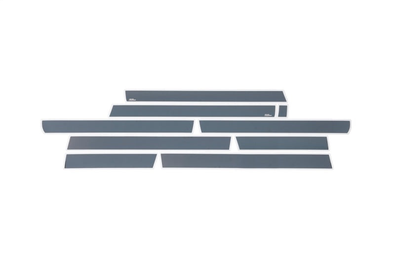 Putco 15-19 Chevy Silverado HD - Crew Cab 8ft Long Box (10pcs) Black Platinum Rocker Panels - 9751222BP