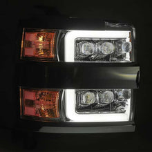 Load image into Gallery viewer, AlphaRex 15-18 Chevy 2500HD NOVA LED Proj Headlights Plank Style Black w/Activ Light/Seq Signal/DRL - 880227