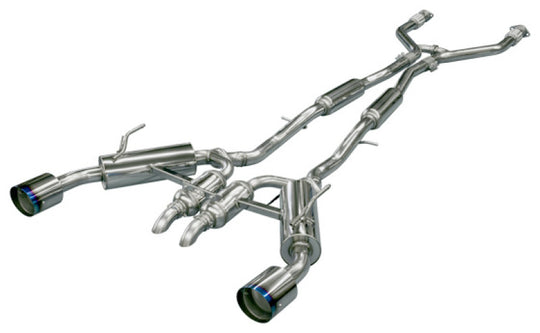 HKS Infiniti Q50 Hybrid VQ37 Dual Hi-Power Titanium Tip Catback Exhaust - 32009-KN001