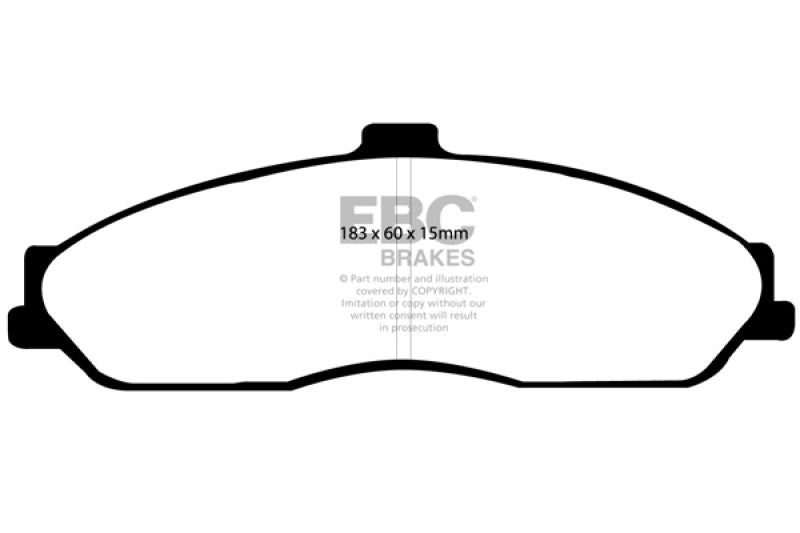 EBC 03-04 Cadillac XLR 4.6 Redstuff Front Brake Pads - DP31162C