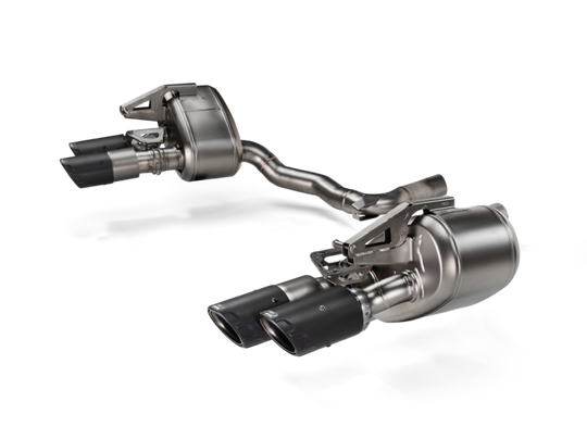 Akrapovic 2024+ Porsche Panamera Slip-On Line (Titanium) w/ Carbon Tips: Requires V6 or V8 fit kit - S-PO/T/5H