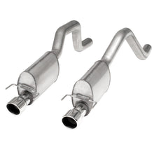 Load image into Gallery viewer, Stainless Works 2006-13 Corvette C6ZO6/ZR1 3in Axle Back S-Tube Mufflers Dual 4in Rolled Edge Tips - ZO6CB