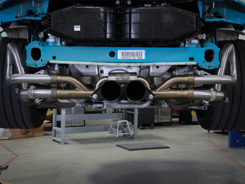 aFe 14-16 Porsche 911 GT3 991.1 H6 3.8L MACH Force-Xp 304 SS Cat-Back Exhaust System w/ Black Tips - 49-36450-B