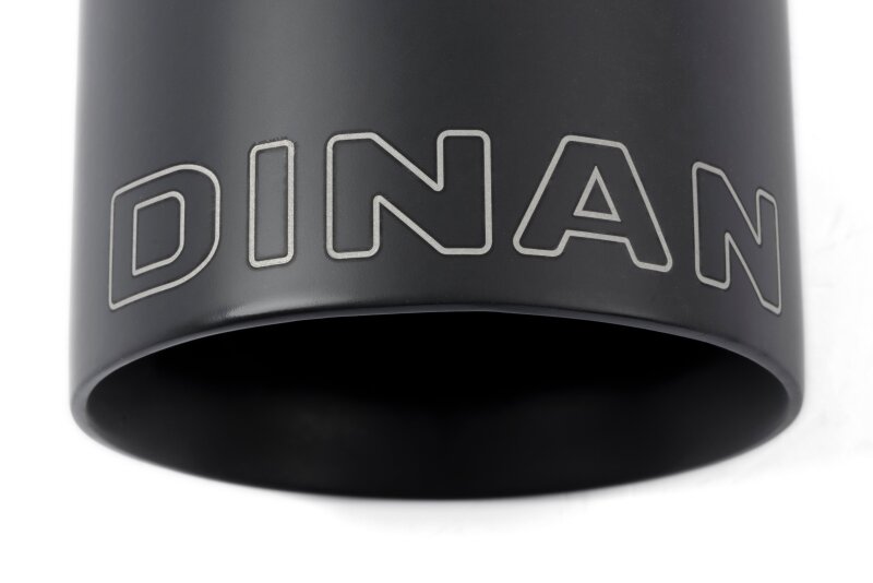 Dinan Double-Walled 4in Clamp-On Exhaust Tip - Black - 4in Outlet / 2.75in Inlet - D663-0601-BOX