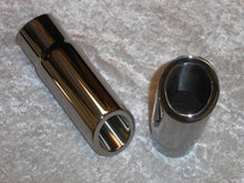 Load image into Gallery viewer, Stainless Works Double Wall 30 Deg Slash Cut Exhaust Tip 3in Body 2 1/2in ID - 790250